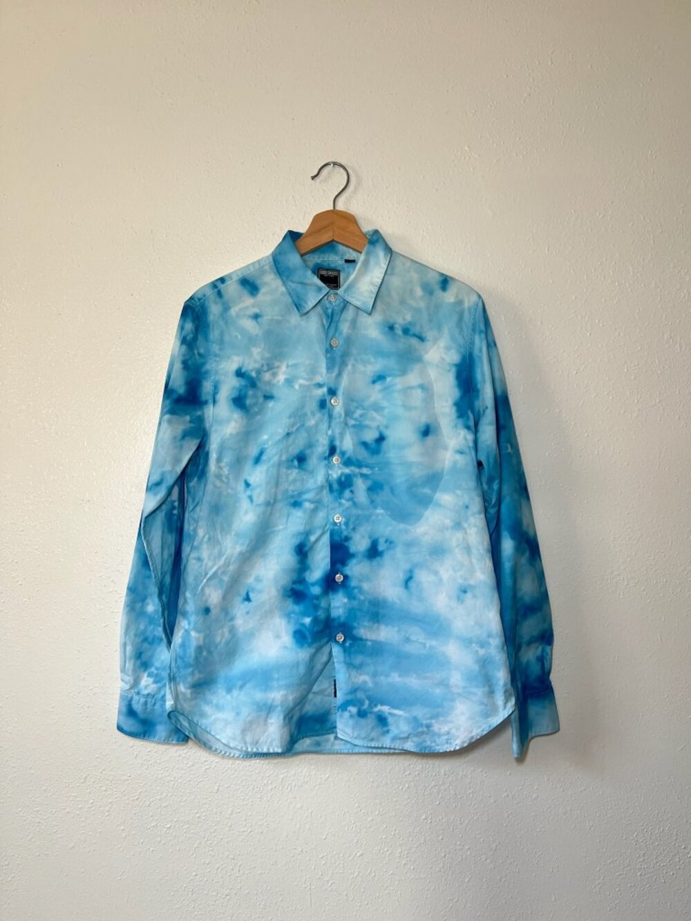 Todd Snyder Longsleeve Blue Tie-Dye Button Down